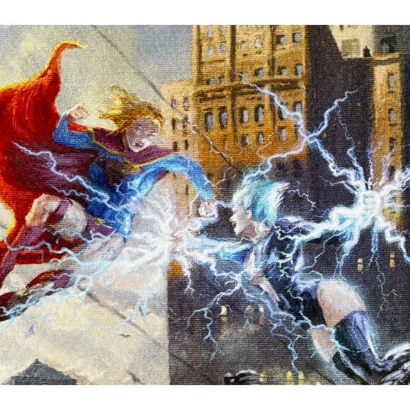 Battle Royale Women of DC Comics 10"x8" Certified Kincaid Canvas painting - Picture 6 of 11